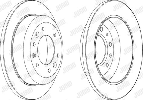 Jurid 562869JC-1 - Гальмівний диск avtolavka.club