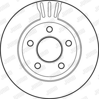 Jurid 562802JC-1 - Гальмівний диск avtolavka.club