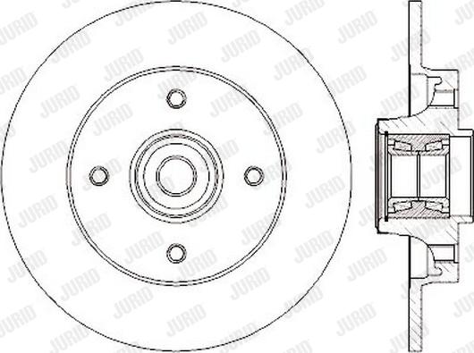 Jurid 562374JC-1 - Гальмівний диск avtolavka.club