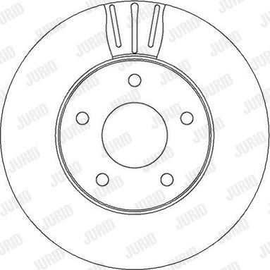 Jurid 562281J - Гальмівний диск avtolavka.club