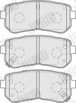 Jurid 574047J - Гальмівні колодки, дискові гальма avtolavka.club