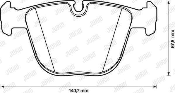 Jurid 571991J-AS - Гальмівні колодки, дискові гальма avtolavka.club