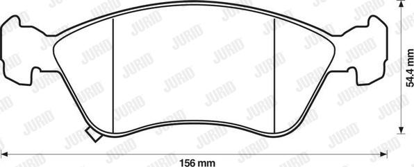 Jurid 571958J - Гальмівні колодки, дискові гальма avtolavka.club