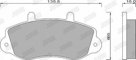 Jurid 571932J - Гальмівні колодки, дискові гальма avtolavka.club