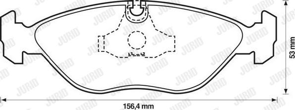 Jurid 571465J - Гальмівні колодки, дискові гальма avtolavka.club