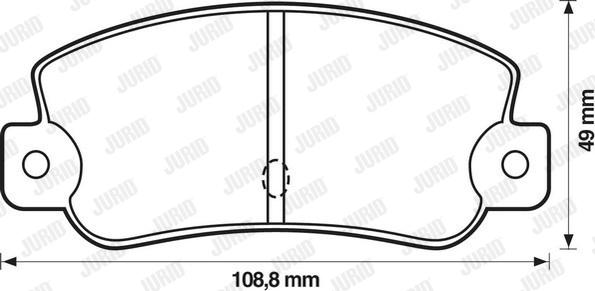 Jurid 571474J - Гальмівні колодки, дискові гальма avtolavka.club