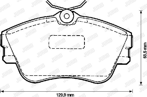 Jurid 571847D - Гальмівні колодки, дискові гальма avtolavka.club