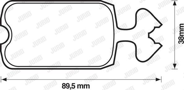 Jurid 571210D - Гальмівні колодки, дискові гальма avtolavka.club