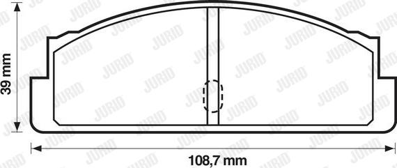 Jurid 571226J - Гальмівні колодки, дискові гальма avtolavka.club