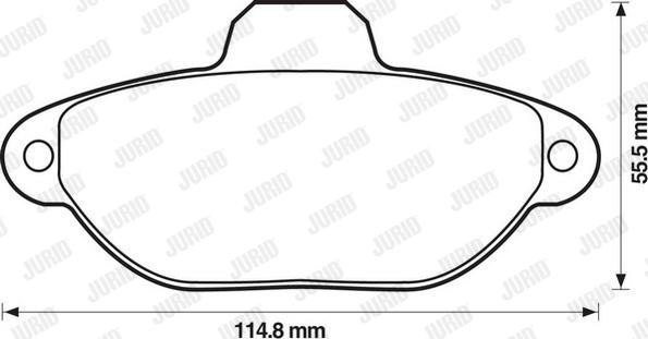 Jurid 571749D - Гальмівні колодки, дискові гальма avtolavka.club