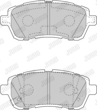 Jurid 573648J - Гальмівні колодки, дискові гальма avtolavka.club