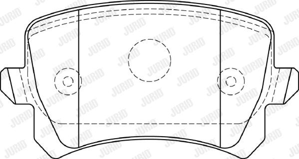 Jurid 573668J - Гальмівні колодки, дискові гальма avtolavka.club