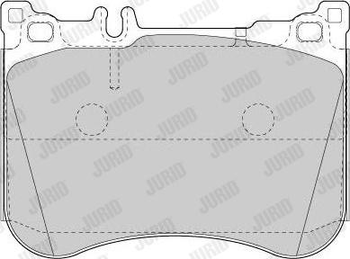 Jurid 573625J - Гальмівні колодки, дискові гальма avtolavka.club