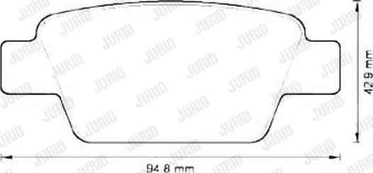 Jurid 573212J - Гальмівні колодки, дискові гальма avtolavka.club