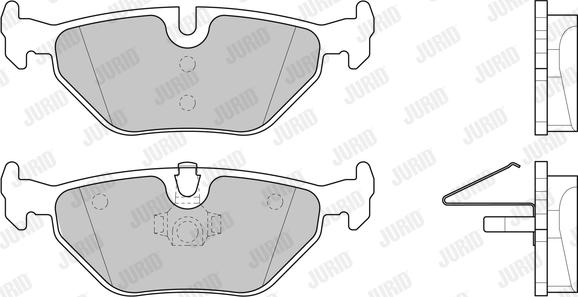 Jurid 573716J - Гальмівні колодки, дискові гальма avtolavka.club
