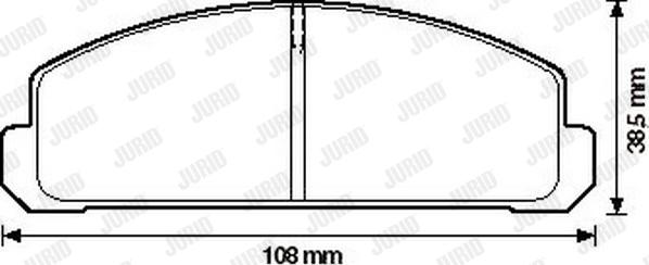 Jurid 572196J - Гальмівні колодки, дискові гальма avtolavka.club