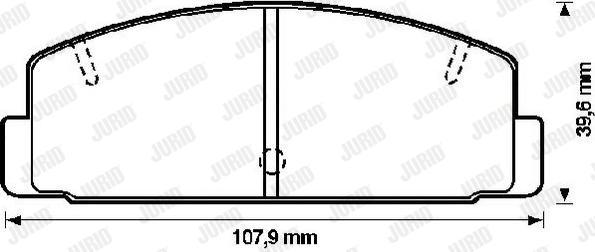 Jurid 572193J - Гальмівні колодки, дискові гальма avtolavka.club