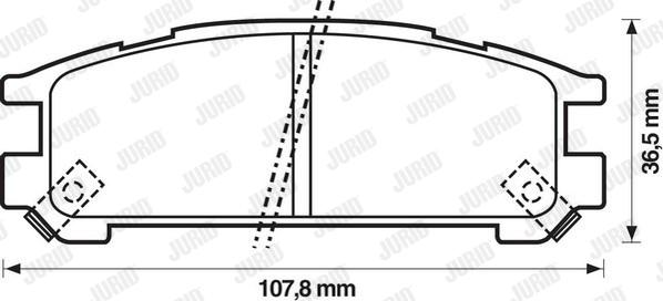 Jurid 572197J - Гальмівні колодки, дискові гальма avtolavka.club