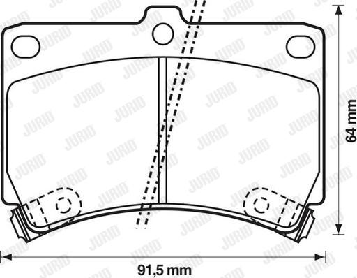 Jurid 572145J - Гальмівні колодки, дискові гальма avtolavka.club