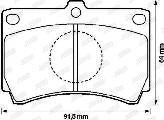 Jurid 572143J - Гальмівні колодки, дискові гальма avtolavka.club