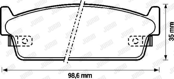 Jurid 572153J - Гальмівні колодки, дискові гальма avtolavka.club