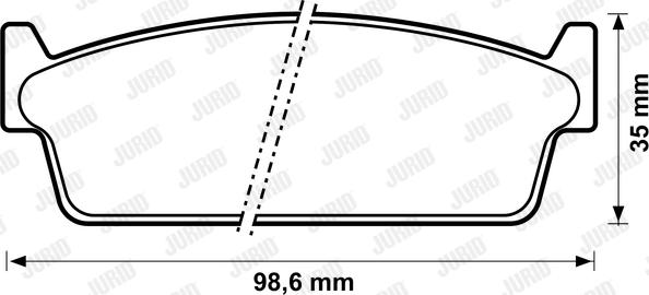 Jurid 572152J - Гальмівні колодки, дискові гальма avtolavka.club