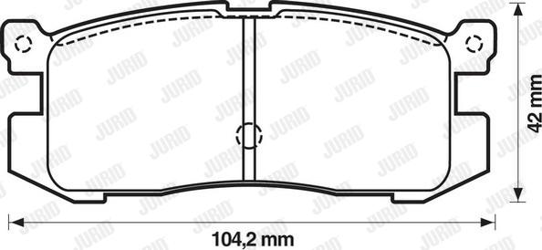 Jurid 572169J - Гальмівні колодки, дискові гальма avtolavka.club