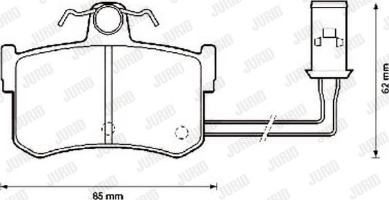 Jurid 572124J - Гальмівні колодки, дискові гальма avtolavka.club