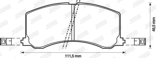 Jurid 572399J - Гальмівні колодки, дискові гальма avtolavka.club