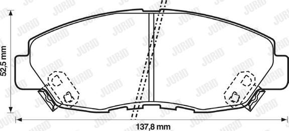 Jurid 572349J - Гальмівні колодки, дискові гальма avtolavka.club