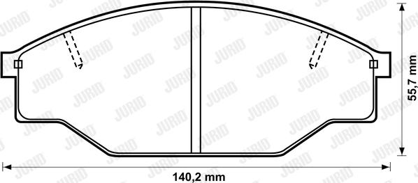 Jurid 572355J - Гальмівні колодки, дискові гальма avtolavka.club