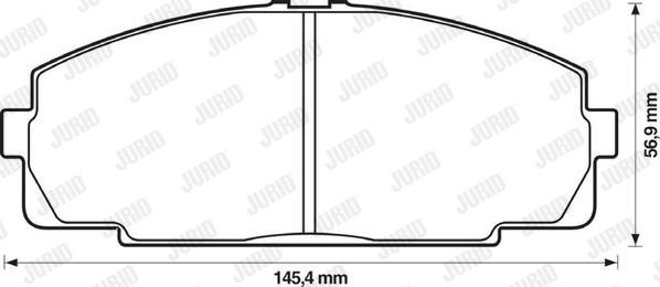 Jurid 572367J - Гальмівні колодки, дискові гальма avtolavka.club