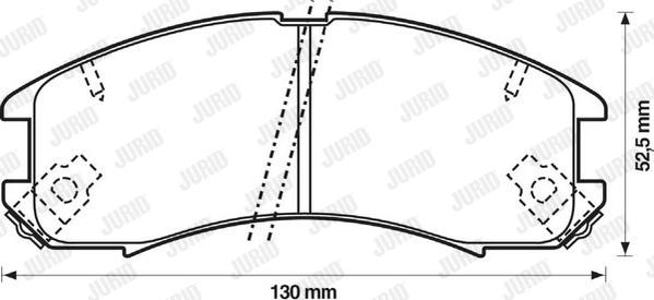 Jurid 572317J - Гальмівні колодки, дискові гальма avtolavka.club