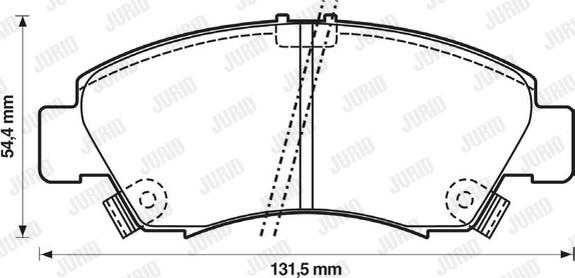 Jurid 572324J - Гальмівні колодки, дискові гальма avtolavka.club