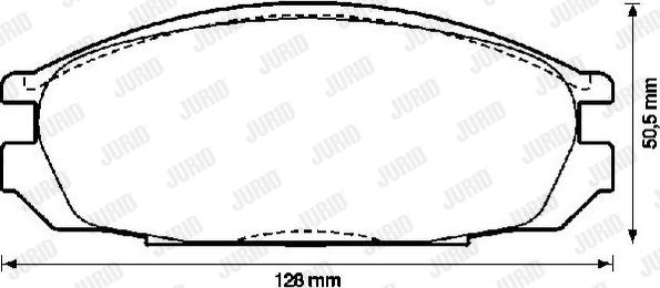 Jurid 572290J - Гальмівні колодки, дискові гальма avtolavka.club