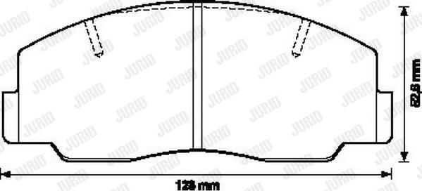 Jurid 572297J - Гальмівні колодки, дискові гальма avtolavka.club