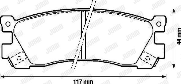 Jurid 572248J - Гальмівні колодки, дискові гальма avtolavka.club