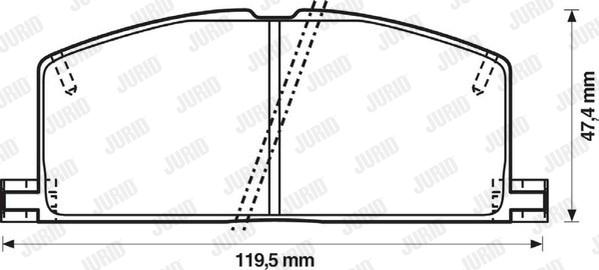 Jurid 572255J - Гальмівні колодки, дискові гальма avtolavka.club