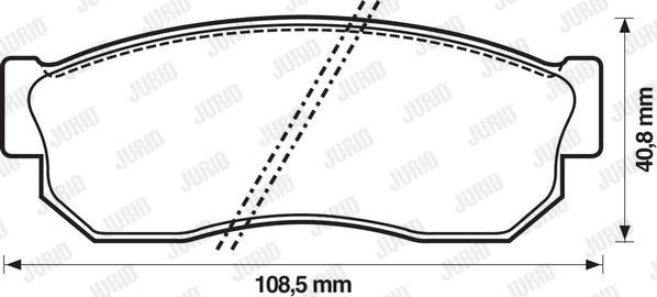 Jurid 572206J - Гальмівні колодки, дискові гальма avtolavka.club