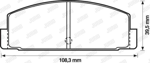 Jurid 572203J - Гальмівні колодки, дискові гальма avtolavka.club