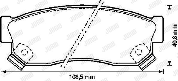 Jurid 572207J - Гальмівні колодки, дискові гальма avtolavka.club