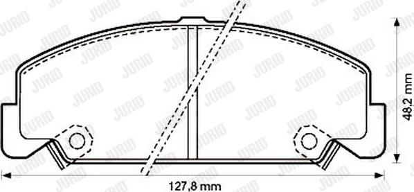 Jurid 572286J - Гальмівні колодки, дискові гальма avtolavka.club