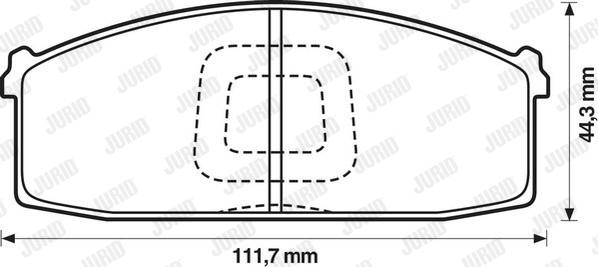 Jurid 572232J - Гальмівні колодки, дискові гальма avtolavka.club