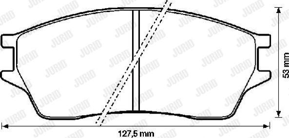 Jurid 572273J - Гальмівні колодки, дискові гальма avtolavka.club