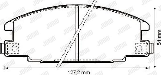 Jurid 572272J - Гальмівні колодки, дискові гальма avtolavka.club