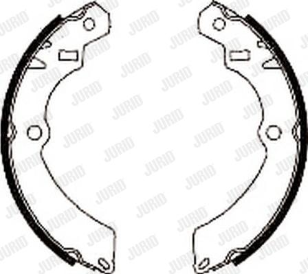 Jurid 361531J - Комплект гальм, барабанний механізм avtolavka.club