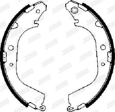 Jurid 361538J - Комплект гальм, барабанний механізм avtolavka.club