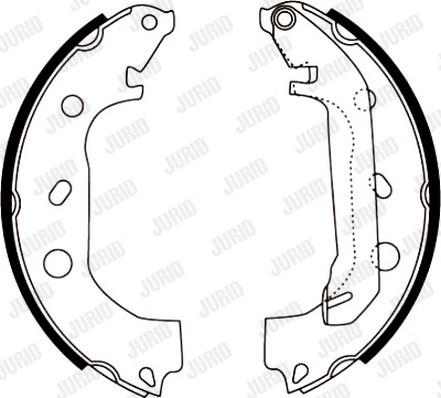 Jurid 362416J - Комплект гальм, барабанний механізм avtolavka.club