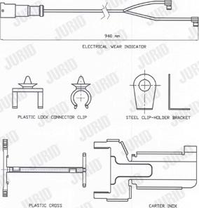 Jurid FAI172 - Сигналізатор, знос гальмівних колодок avtolavka.club