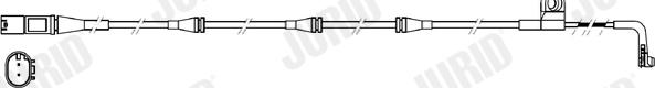 Jurid FWI318 - Сигналізатор, знос гальмівних колодок avtolavka.club